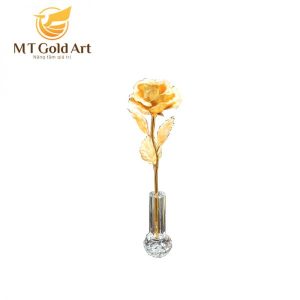 Cành hoa hồng dát vàng 25cm – Mẫu 2 bong hoa hong 2 600x600 1