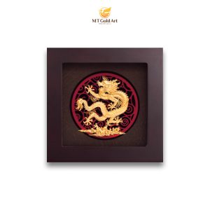tranh rong dat vang 20x20cm