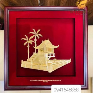 Tranh Chùa Một Cột- Quà tặng đối tác nước ngoài ý nghĩa