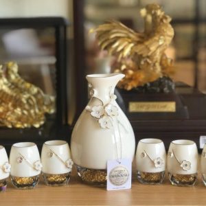 qua tet doanh nghiep quà tết cao cấp bộ bình ly uống rượu sl03 600x468 1