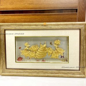 tranh doi chim cong hoa mau don qua cuoi cao cap y nghia1