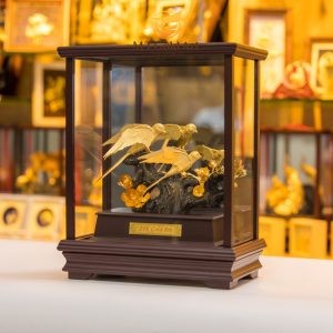 Tượng đôi chim én dát vàng 17x29x34cm tuong doi en 1