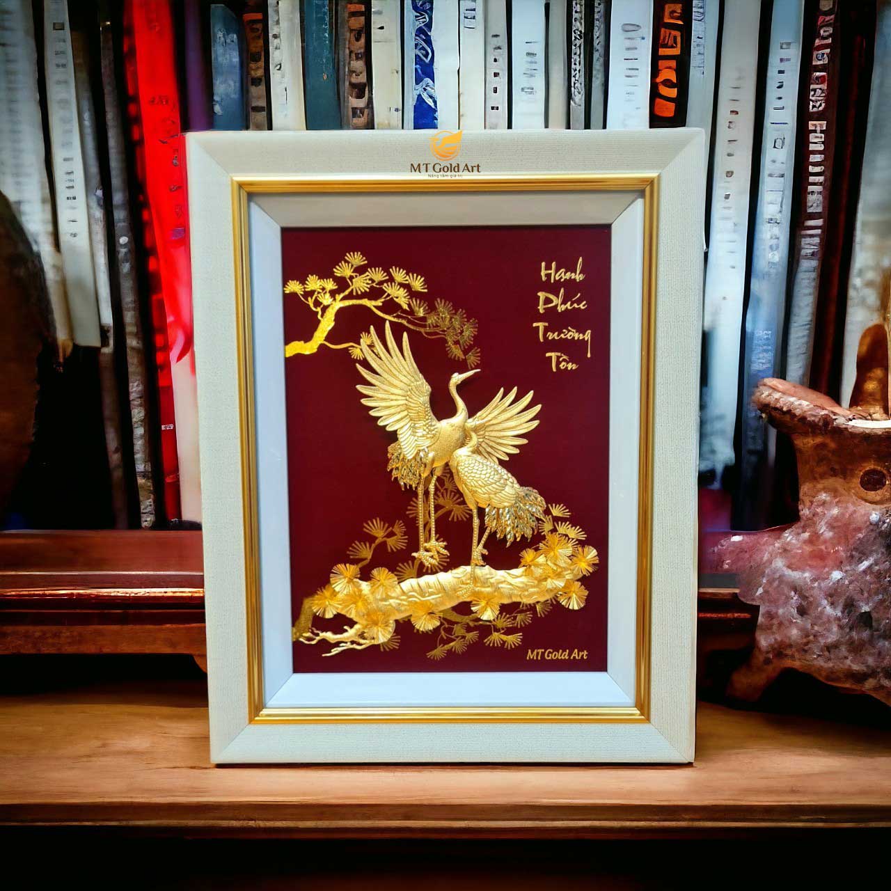 Quà Tặng Kỷ Niệm Ngày Cưới : 25+ Xu Hướng Quà tặng Cao Cấp, Ý Nghĩa quà cưới cao cấp, ý nghĩa- tranh tùng hạc hiên diên