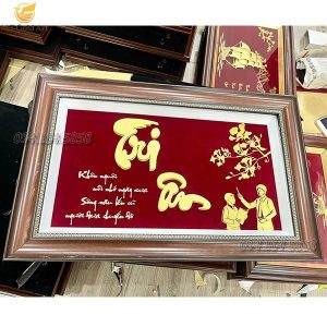 Tranh Chữ Tri Ân – Món Quà Vàng Gửi Trọn Ân Tình qua tri an thay giao tranh chu tri an dat vang