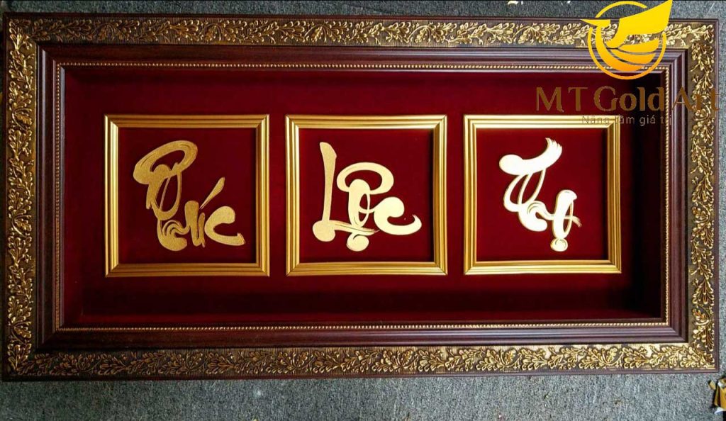 Tranh chữ Phúc Lộc Thọ- Quà tặng mừng thọ ý nghĩa
