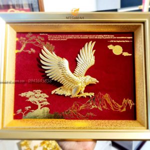 quà tặng đối ngoại cao cấp- tranh đại bàng tung cánh