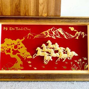 Trang chủ quà tặng đối ngoại cao cấp- tranh mã đáo thành công