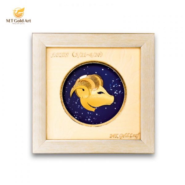 tranh dat vang cung bach duong 13x13cm