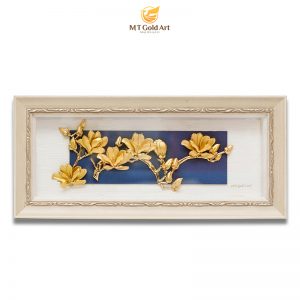 tranh hoa moc lan 18x40 75