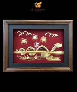 Quà tặng đối ngoại: 31+ món quà ngoại giao trang trọng cho đối tác nước ngoài tranh cau rong da nang 30x40cm 247x296 1