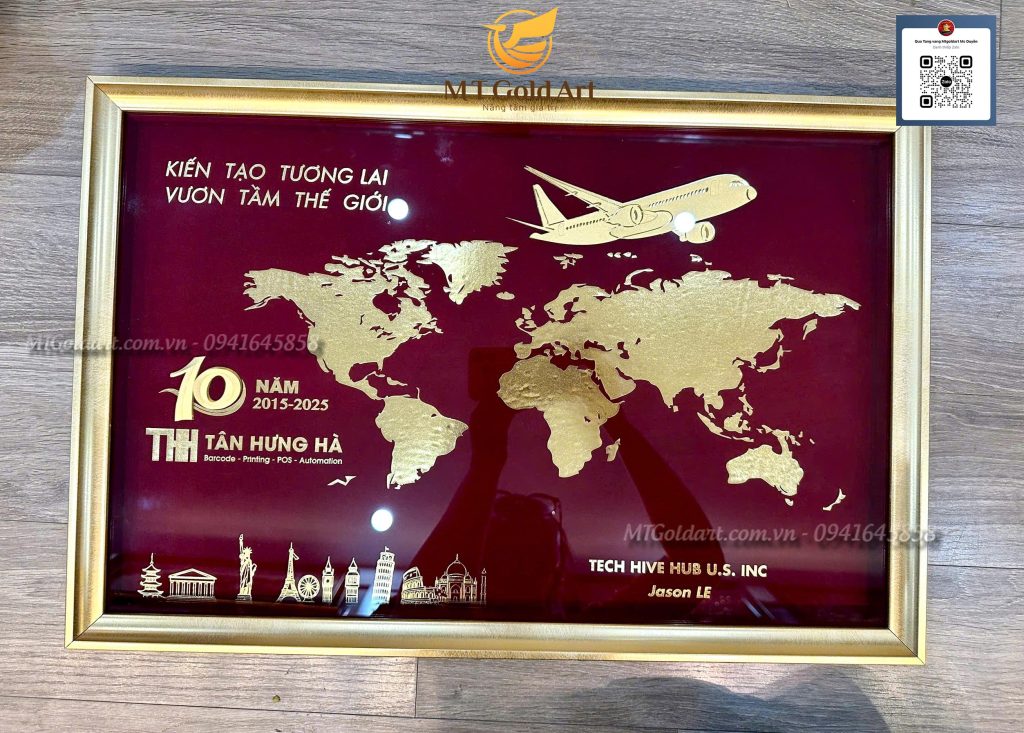 quà tặng kỷ niệm thành lập 10 năm- Tân Hưng Hà- Tranh thiết kế theo yêu cầu quà tặng kỷ niệm thành lập 10 năm- Tân Hưng Hà- Tranh thiết kế theo yêu cầu