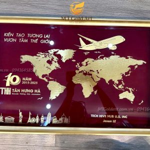 quà tặng kỷ niệm thành lập 10 năm- Tân Hưng Hà- Tranh thiết kế theo yêu cầu