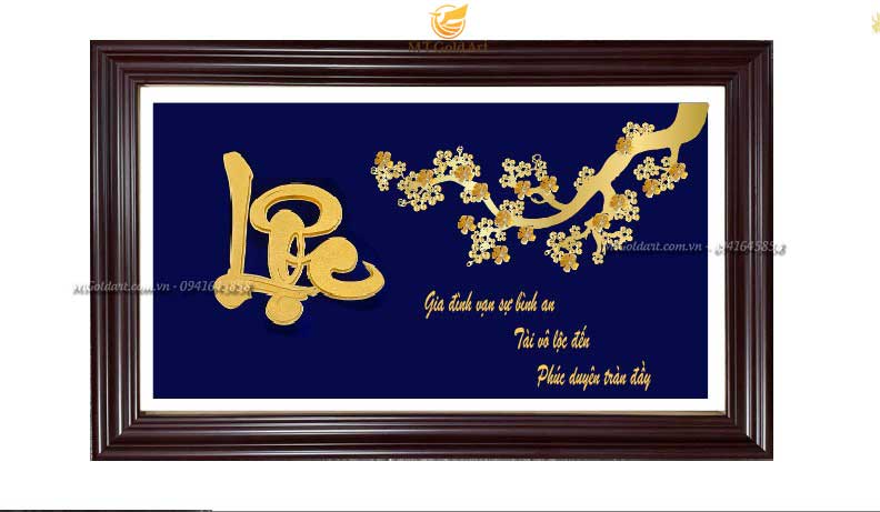 Tranh chữ Lộc- quà tặng khách hàng cao cấp, ý nghĩa