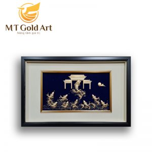 Tranh cá chép vượt vũ môn- quà tặng cao cấp, ý nghĩa