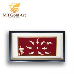 Tranh cửu ngư quần hội- quà tặng tân gia cao cấp