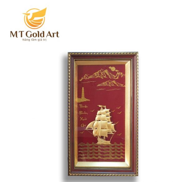 Tranh Thuyền Thuận Buồm Xuôi Gió- Quà tặng sếp ý nghĩa