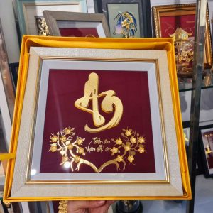 tranh chu An hoa mai qua tang cao cap