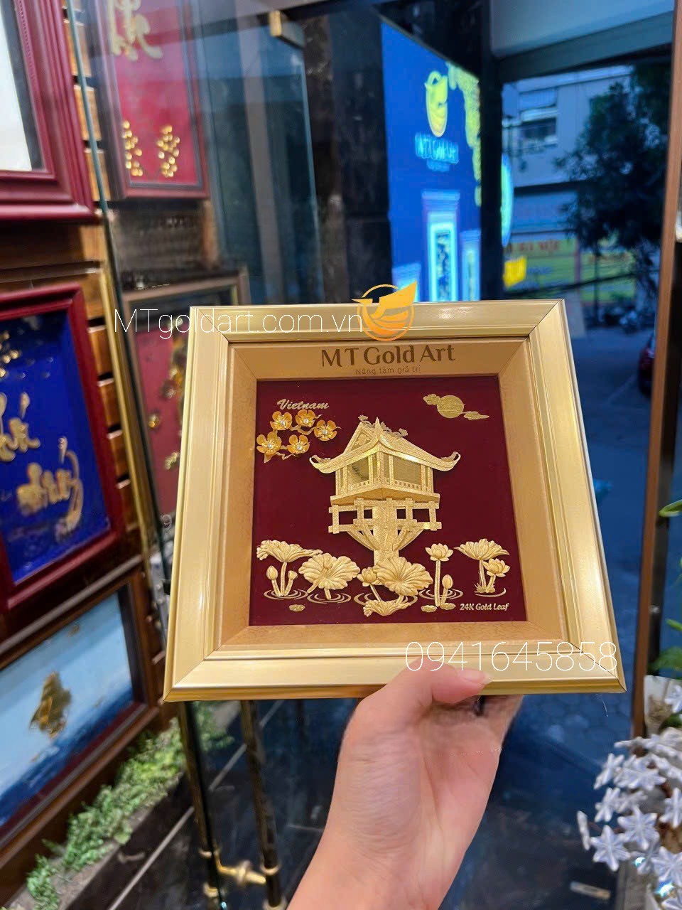 Quà tặng đối ngoại: 31+ món quà ngoại giao trang trọng cho đối tác nước ngoài Tranh Chùa Một Cột- Quà tặng đối tác nước ngoài ý nghĩa