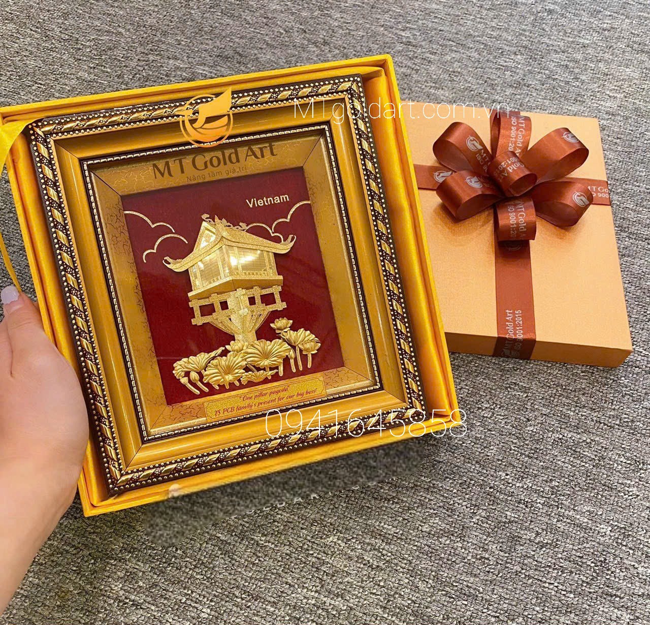 Quà tặng đối ngoại: 31+ món quà ngoại giao trang trọng cho đối tác nước ngoài Tranh Chùa Một Cột- Quà tặng đối tác nước ngoài ý nghĩa