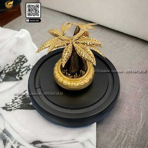 quà tặng khách hàng cao cấp- cây kim ngân dát vàng