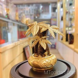 Chậu cây kim ngân dát vàng 24k size s ( 15x11x11cm) z4349647273677 000cd9948e0f2764ffdc1062e6260a69