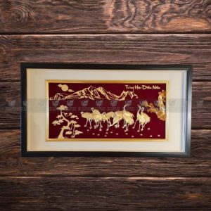 Tranh tùng hạc diên niên dát vàng 24k (50x90cm) tranh tung hac 768x768 1