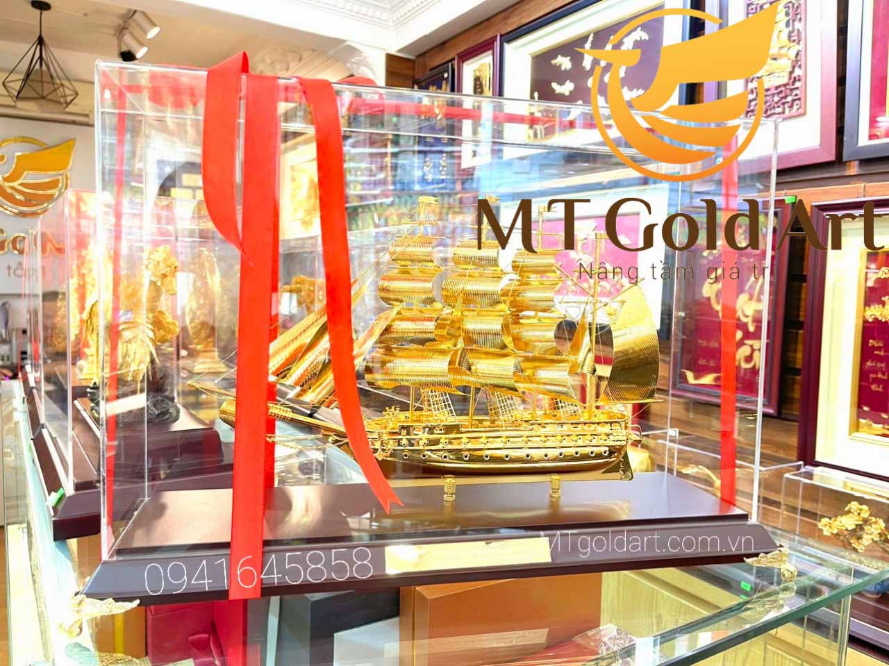Quà tặng kỷ niệm thành lập công ty: Mách nhỏ 37+ món quà ý nghĩa tặng khách hàng, đối tác, sếp qua ky niem thanh lap cong ty mo hinh thuyen 3