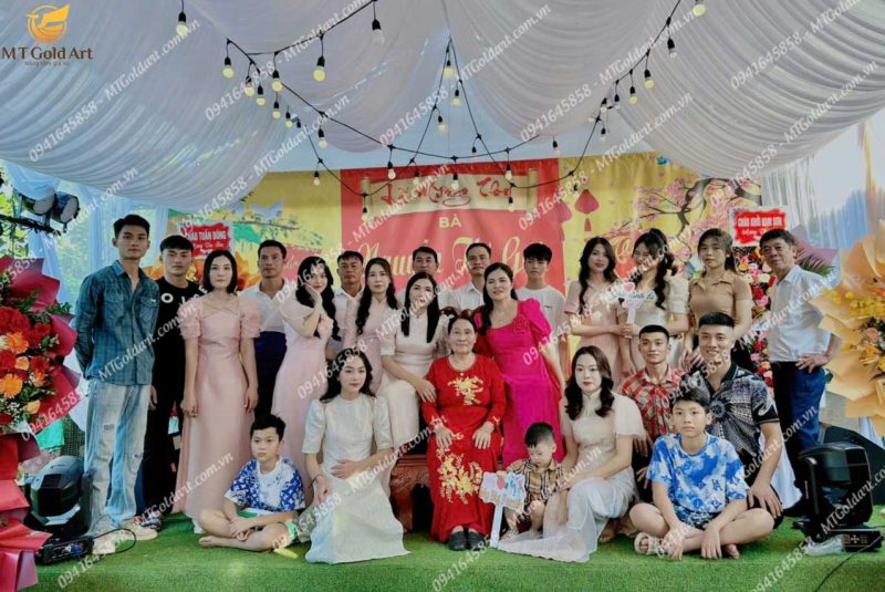 Lê Mừng Thọ Cụ Bà Nguyễn Thị Gái- khách hàng của Mt Gold Art( Nguồn: ảnh khách hàng cung cấp )