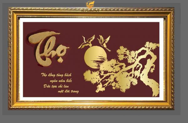 Tranh chữ Thọ- Quà mừng thọ ý nghĩa