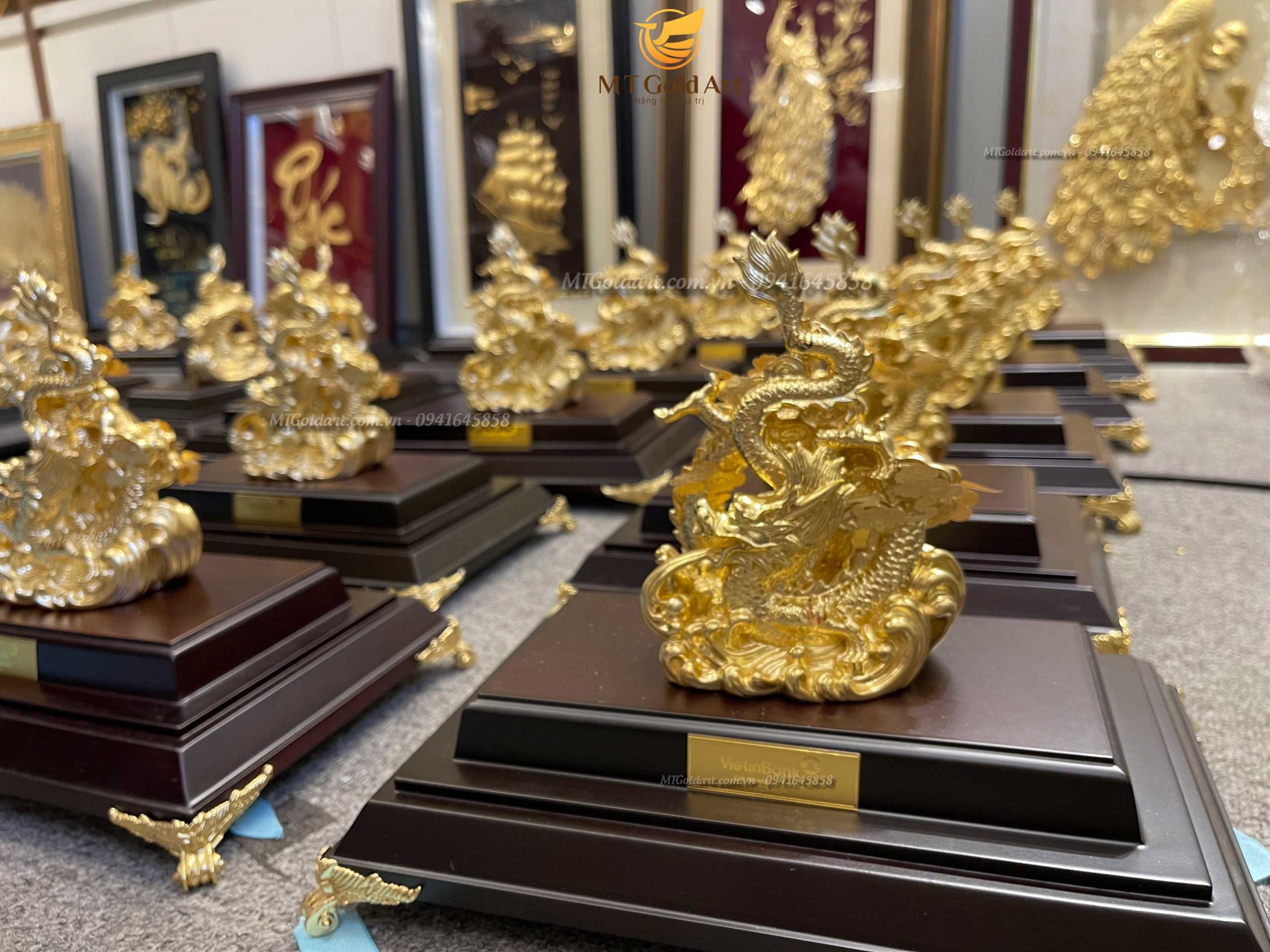 Tượng rồng phú quý- Quà tết khách hàng Vietinbank
