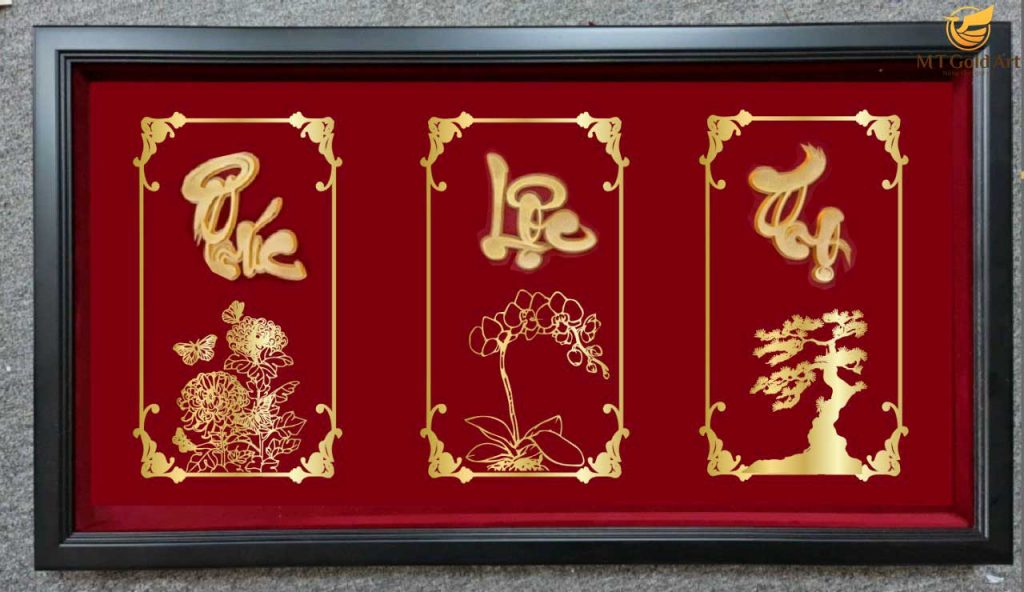 Tranh Chữ Phúc Lộc Thọ- Quà tặng mừng thọ ý nghĩa