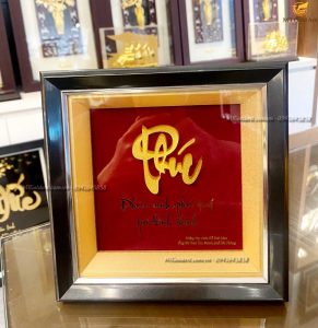 Tranh chữ Phúc- Quà tặng mừng thọ Ông Đỗ Đức Sâm