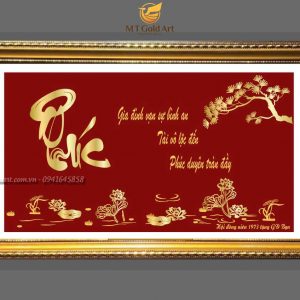 tranh chu phuc4065 qua tang mung tho cao cap y nghia