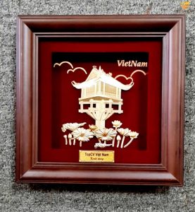 tranh chùa một cột- quà tặng đối tác nước ngoài