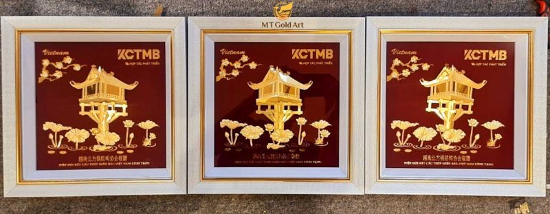 3 Tranh Chùa Một Cột - Quà Tặng Đối Tác Trung Quốc Của Hiệp Hội Kết Cấu Thép Miền Bắc Việt Nam Tranh chùa một cột- quà tặng đối tác Trung Quốc của hiệp hội kết cấu thép miền bắc