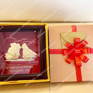 Tranh Vịnh Hạ Long 20 x 20cm tranh vinh ha long qua tang doi tac trung quoc tue thanh law