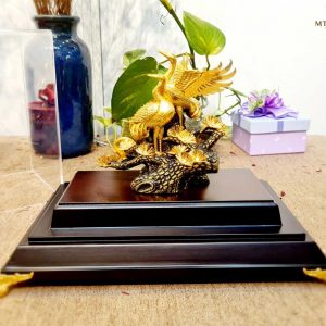 Tượng Tùng Hạc Diên Niên (23x30x17cm) - Quà Tặng Kỷ Niệm Ngày Cưới tuong tung hac qua tang ky niem ngay cuoi qua mung tho y nghia