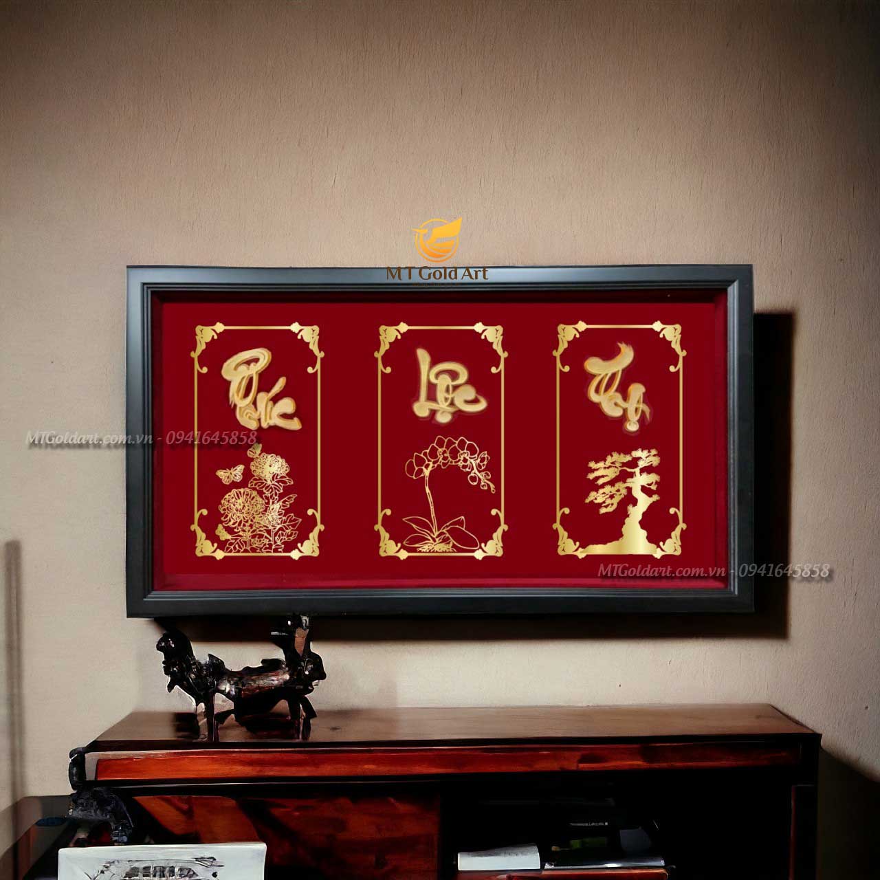 Bí Quyết Chọn Quà Mừng Thọ Ý Nghĩa : 11+ Đơn Hàng Vàng 24K Đã Được MT Gold Art Phục Vụ Tranh chữ Phúc Lộc Thọ- Quà tặng mừng thọ ý nghĩa