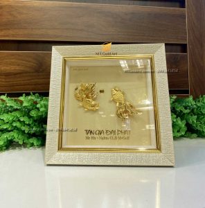 tranh cá vàng ngắm trăng- quà tặng tân gia ý nghĩa