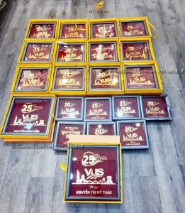 Tranh thiêt kế theo yêu cầu- Quà tết tri ân nhân viên theo thâm niên