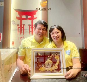 Tranh tùng hạc hiên diên- Quà tặng kỷ niệm 10 năm ngày cưới Thanh Huyện- Thúy Hậu