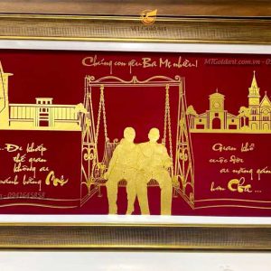 tranh chân dung cha mẹ- quà tặng mừng thọ cha mẹ ý nghĩa