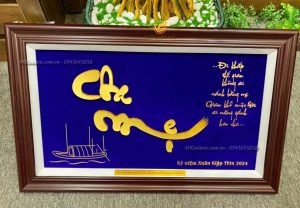 tranh chữ cha mẹ- quà tặng kỷ niệm ngày cưới cha mẹ