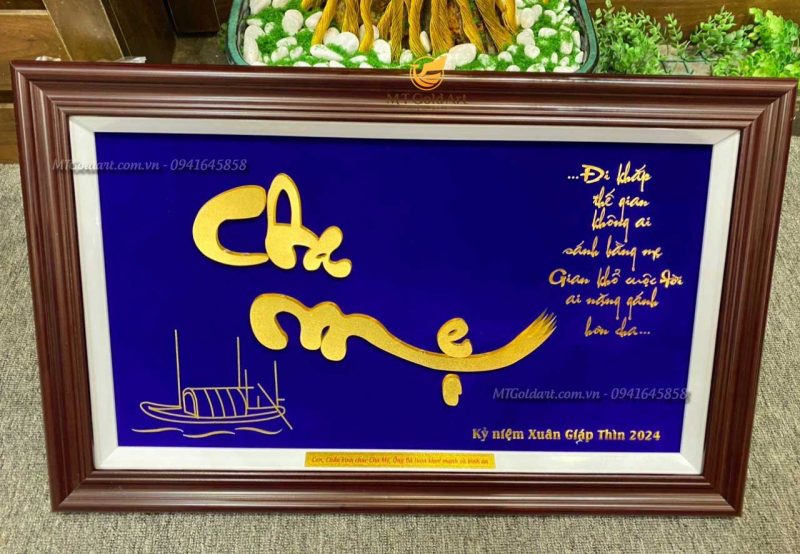 Tranh Chữ Cha Mẹ- Quà Tặng Mừng Thọ Cha Mẹ Xuân Giáp Thìn 2024 tranh chữ cha mẹ- quà tặng kỷ niệm ngày cưới cha mẹ