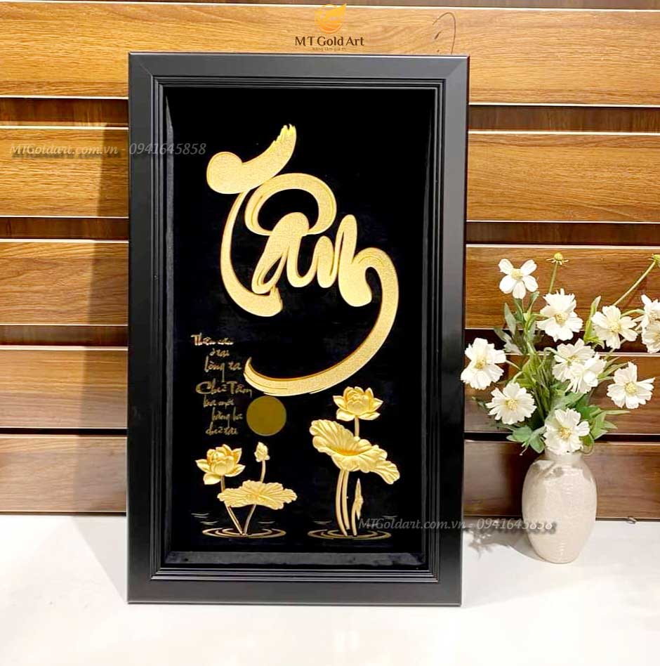 Bí Quyết Chọn Quà Mừng Thọ Ý Nghĩa : 11+ Đơn Hàng Vàng 24K Đã Được MT Gold Art Phục Vụ Tranh chữ tâm- quà tặng sếp cao cấp, ý nghĩa