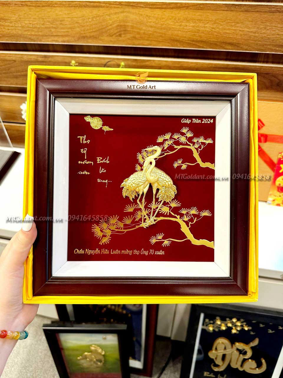 Quà Tặng Kỷ Niệm Ngày Cưới : 25+ Xu Hướng Quà tặng Cao Cấp, Ý Nghĩa tranh tùng hạc- Quà mừng thọ ông 70 tuổi