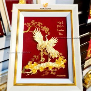 Tranh tùng hạc hiên diên- Quà tặng kỷ niệm ngày cưới cao cấp, ý nghĩa