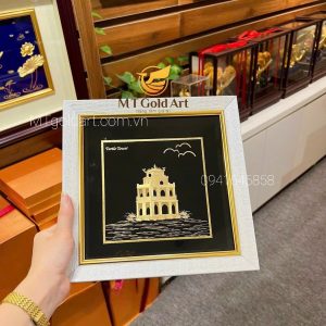 Quà tặng đối tác nước ngoài ý nghĩa- Tranh Hồ Hoàn Kiếm Việt Nam