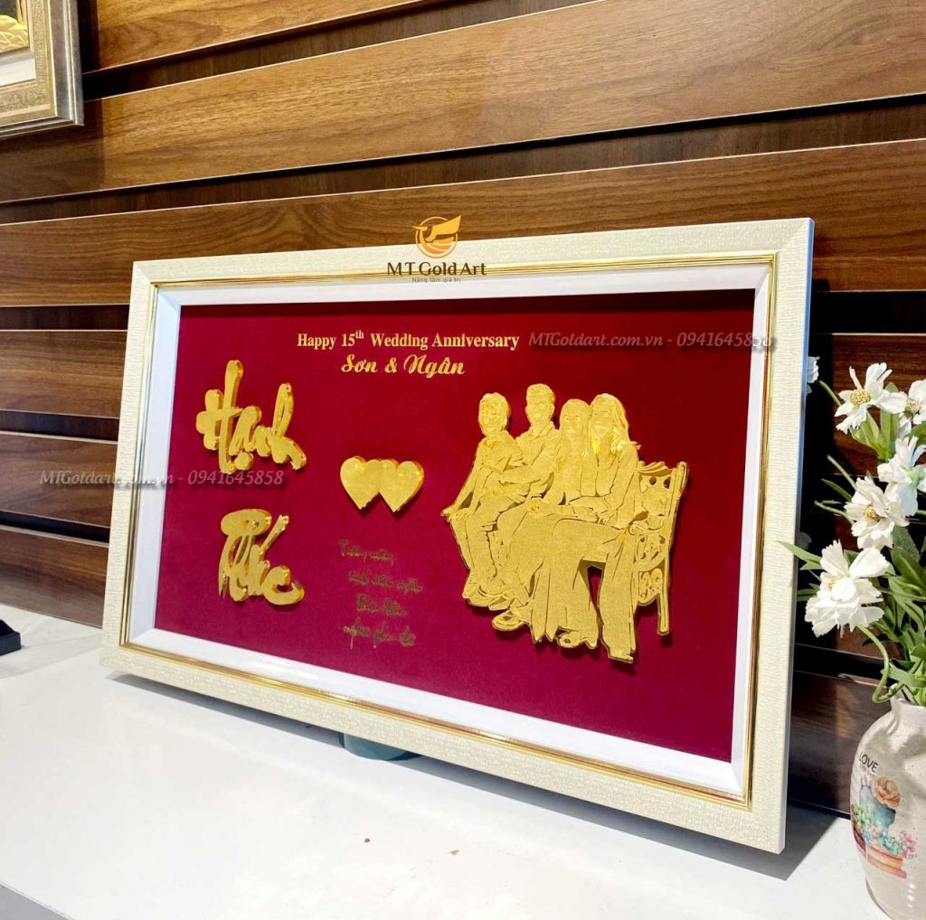 Quà Tặng Kỷ Niệm 15 Năm Ngày Cưới Sơn- Ngân- Tranh Gia Đình Thiết Kế Theo Yêu Cầu Quà tặng kỷ niệm 15 năm thành lập Sơn- Ngân- tranh thiết kế theo yêu cầu