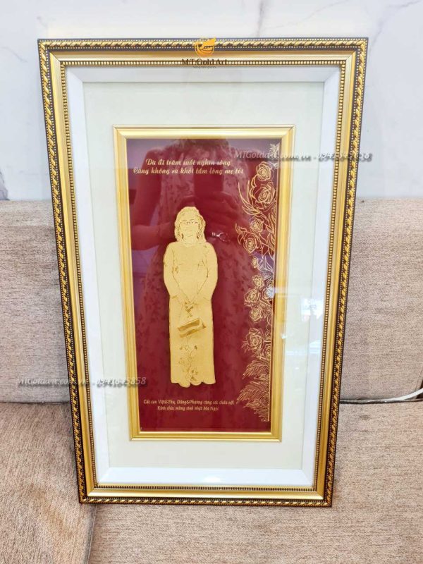 Quà tặng sinh nhật mẹ- tranh chân dung má